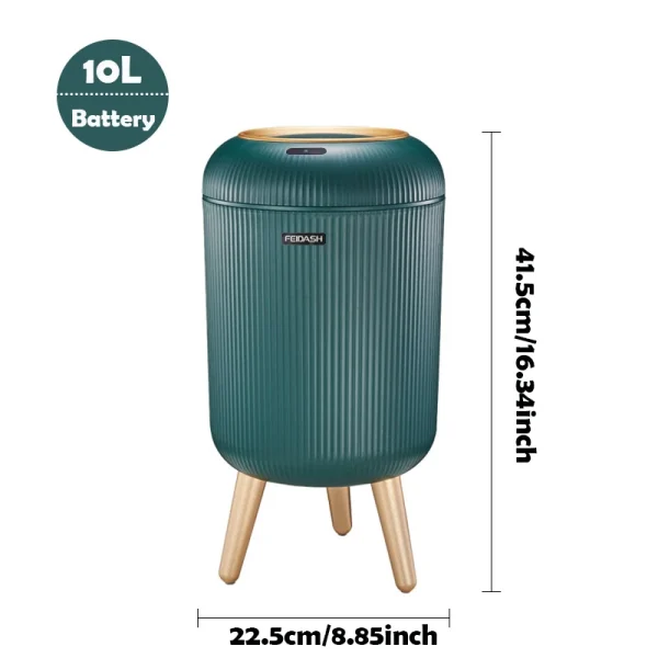 Automatic Trash Can with Lid,  Small Plastic Smart Trash Can, Motion Sensor Trash Can for Bedroom, Bathroom, Kitchen, Office - Image 8