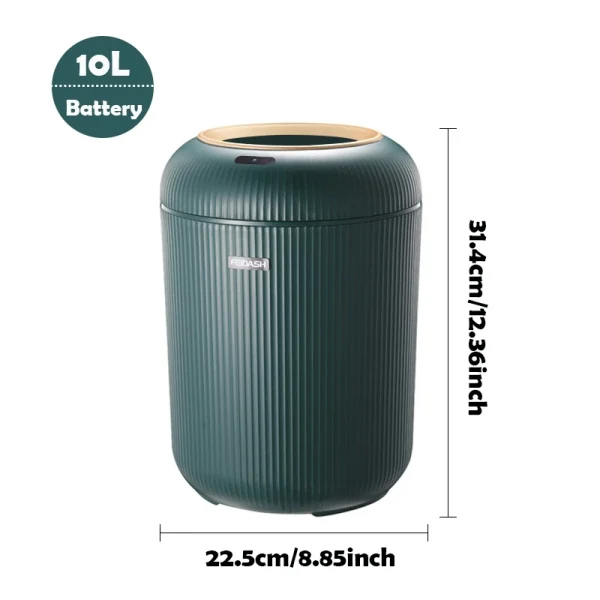 Automatic Trash Can with Lid,  Small Plastic Smart Trash Can, Motion Sensor Trash Can for Bedroom, Bathroom, Kitchen, Office - Image 10